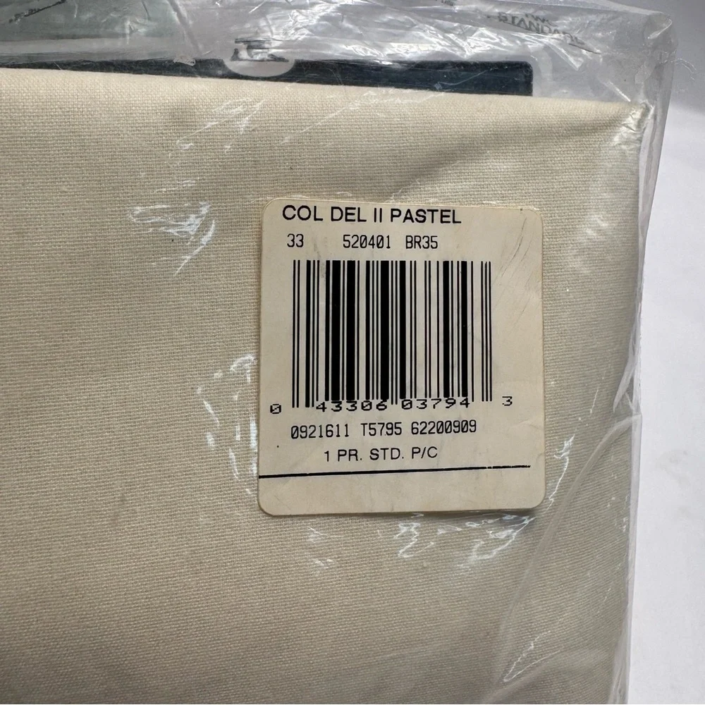 Cannon Cotton Fresh Standard‎ Pillowcase Cream No Iron 2Pcs Vintage Bedding New